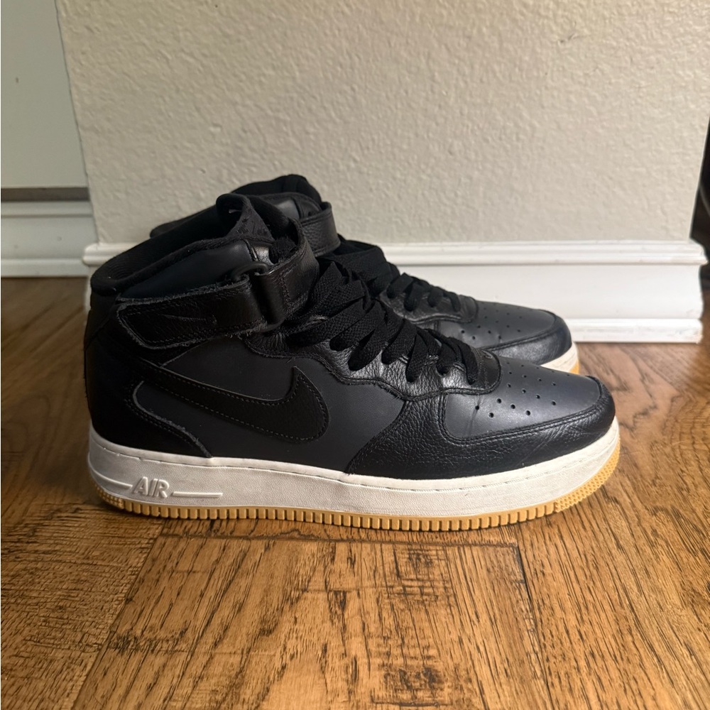 Nike Kids Black and White High-Top Sneakers